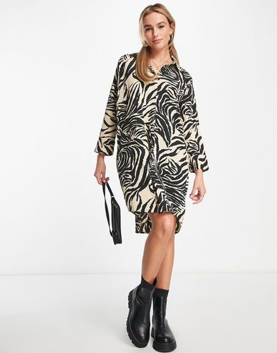 Vestito camicia con stampa animalier - Monki - Modalova