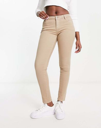 Jeans skinny a vita bassa color cammello - Morgan - Modalova