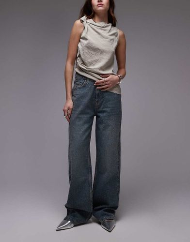 Isla - Jean orné de strass - Mango - Modalova