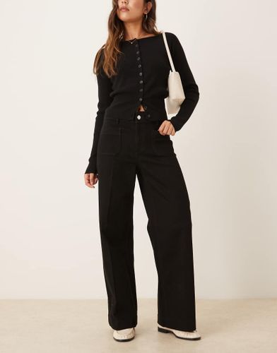 Jessie - Jean large à poches 100 % coton - Mango - Modalova