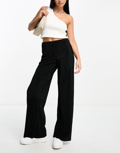Pantaloni extra larghi neri a vita alta con girovita elasticizzato - Mango - Modalova