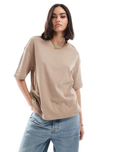 T-shirt premium beige - Mango - Modalova