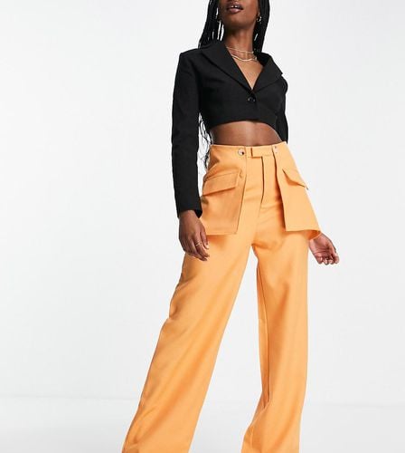 Pantaloni a fondo ampio arancioni con tasche - Missguided - Modalova