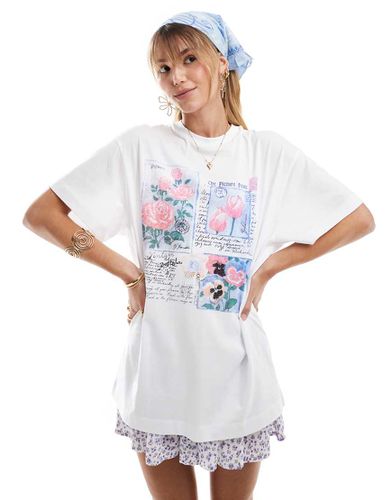 Camicia oversize con stampa stile postcard - Miss Selfridge - Modalova