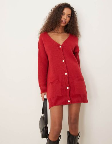 Cardigan oversize lungo - Miss Selfridge - Modalova