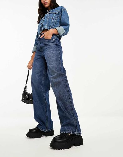 Jeans ampi lavaggio indaco - Miss Selfridge - Modalova