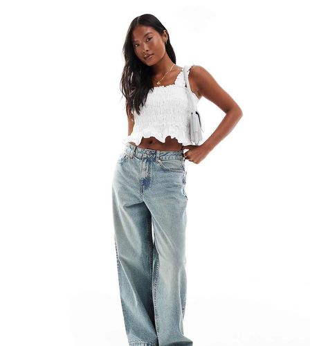 Jean baggy - Délavage effet sali - Miss Selfridge Petite - Modalova