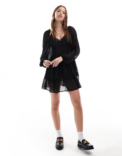 Vestito corto con corsetto in chiffon - Miss Selfridge - Modalova