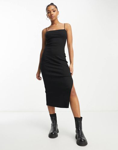 Vestito midi con spacco e spalline sottili - Miss Selfridge - Modalova