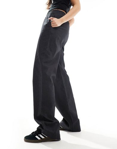 Pantaloni con arricciatura in vita grigio scuro - Noisy May - Modalova