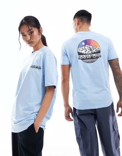 Lahni - T-shirt unisex azzurra - Napapijri - Modalova