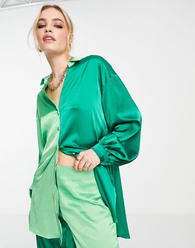 Camicia color block a contrasto in coordinato - Never Fully Dressed - Modalova