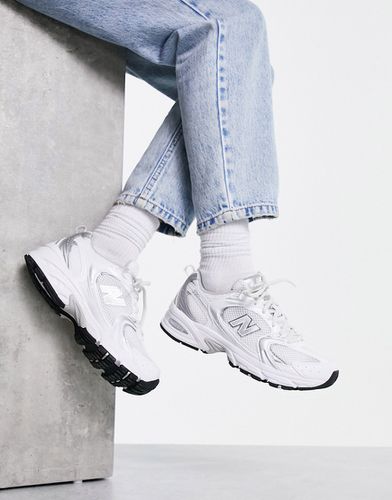 Sneakers bianche e argento - New Balance - Modalova