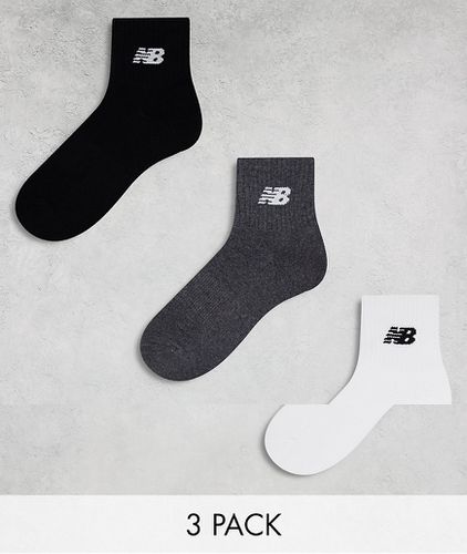 Cofezione da 3 paia di calzini medi con logo - New Balance - Modalova