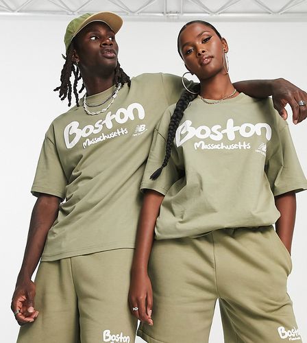 T-shirt unisex con scritta "Boston" - New Balance - Modalova