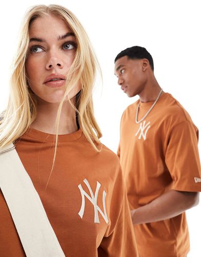 T-Shirt unisex color ruggine con logo NY - New Era - Modalova