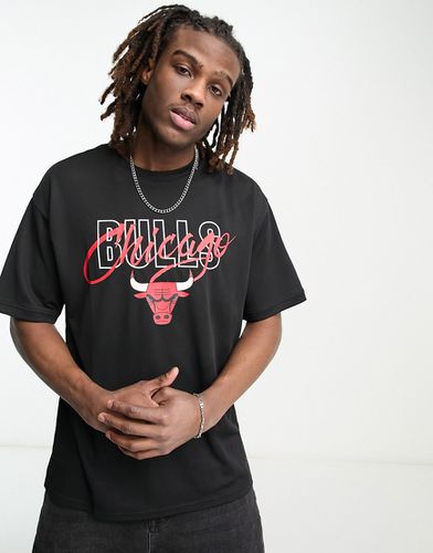 Chicago Bulls - T-shirt in rete nera - New Era - Modalova