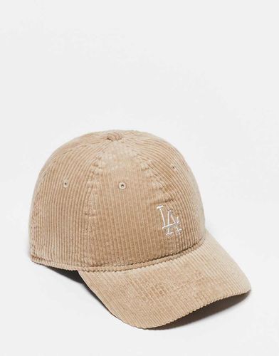 LA Dodgers 9twenty - Cappellino in velluto a coste beige - New Era - Modalova