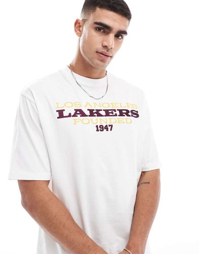 LA Lakers - T-shirt bianca - New Era - Modalova