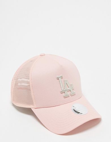 Los Angeles Dodgers - Cappellino trucker con logo metallizzato - New Era - Modalova