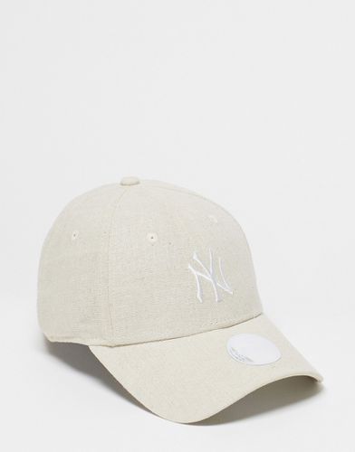New York Yankees 9forty - Cappellino in lino color sabbia - New Era - Modalova