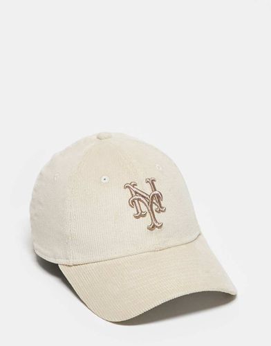 New York Mets 9twenty - Cappellino in velluto a coste color pietra - New Era - Modalova