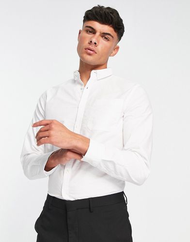 Camicia Oxford a maniche lunghe bianca - New Look - Modalova