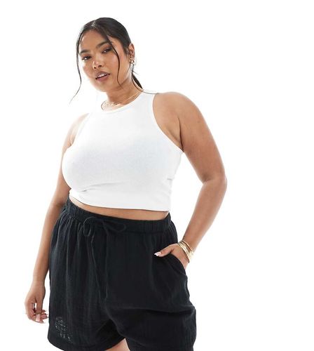 New Look Curve - Short double épaisseur en mousseline - New Look Plus - Modalova