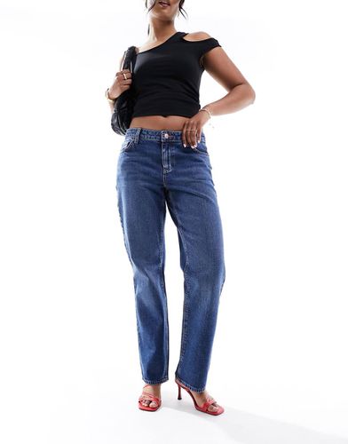 New Look - Jeans dritti ampi blu - New Look - Modalova