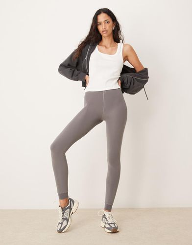 Leggings con interno in pile grigi - New Look - Modalova