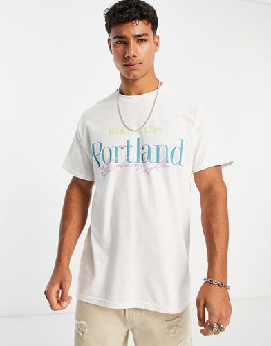 Portland - T-shirt bianca - New Look - Modalova