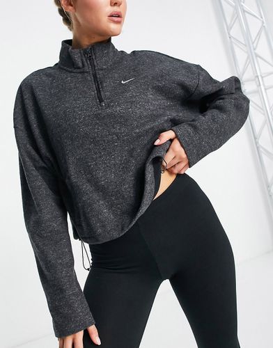 Therma-FIT - Felpa nera confortevole con zip corta - Nike Training - Modalova