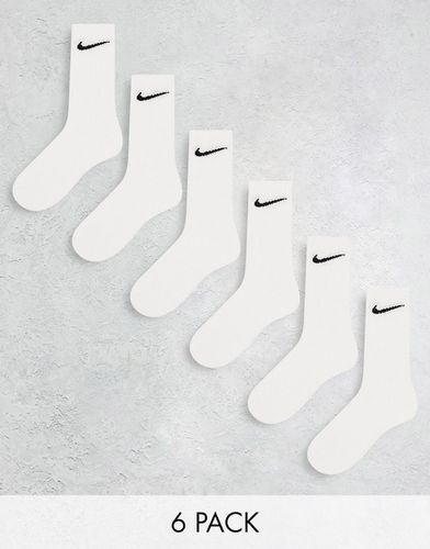 Everyday Cushioned - Confezione da 6 paia di calzini imbottiti bianchi - Nike Training - Modalova