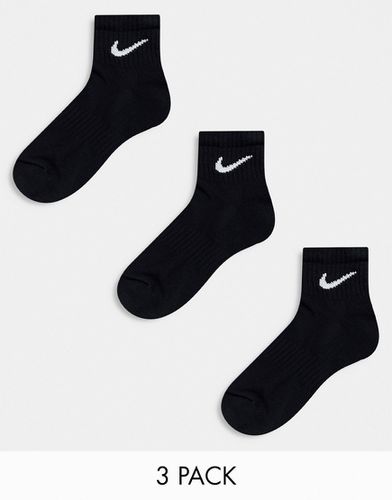 Everyday Cushioned - Confezione da 3 paia di calzini neri ammortizzati - Nike Training - Modalova