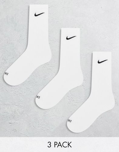 Everyday Cushioned Plus - Confezione da 3 paia di calzini imbottiti bianchi - Nike Training - Modalova