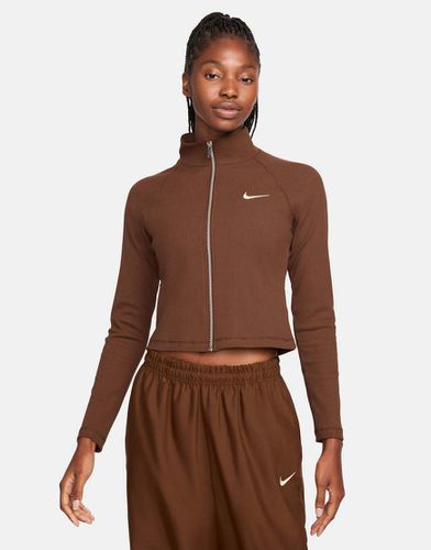 Trend - Top cacao a coste con zip - Nike - Modalova