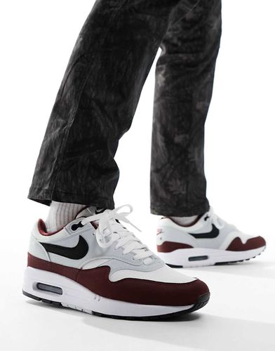 Air Max 1 - Sneakers bianche e bordeaux - Nike - Modalova