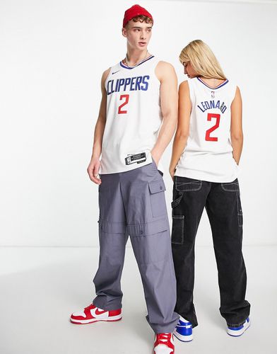NBA LA Clippers Kawhi Leonard - Canotta unisex in jersey bianca - Nike Basketball - Modalova