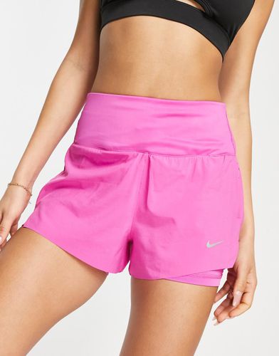 Pantaloncini da corsa 2 in 1 da 3 pollici in tessuto Dri-FIT - Nike Running - Modalova