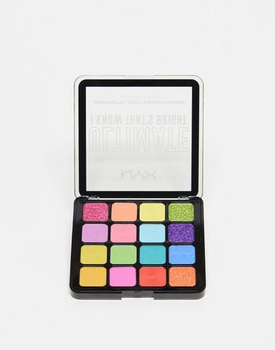 Ultimate - Palette con 16 ombretti vegan-friendly - I Know That's Bright - NYX Professional Makeup - Modalova