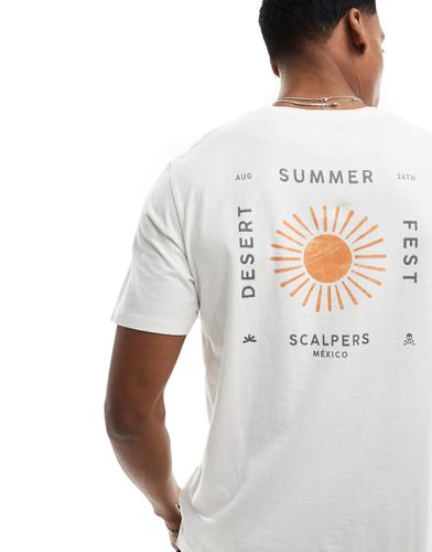 T-shirt sporco con scritta "Desert" - Scalpers - Modalova
