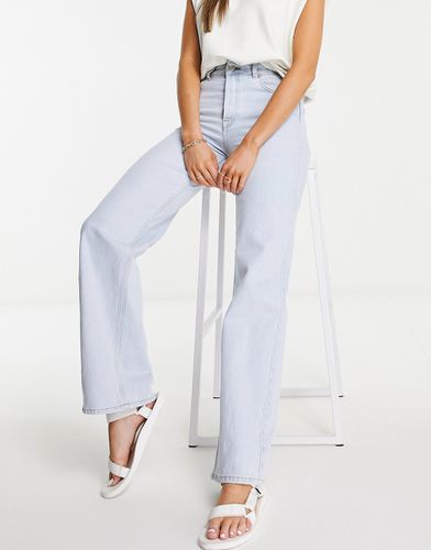 Jeans a vita alta con fondo ampio lavaggio chiaro - Selected - Modalova