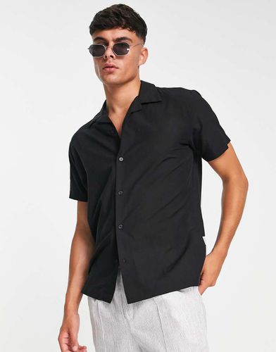 Camicia a maniche corte con rever in viscosa - Selected Homme - Modalova