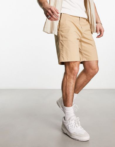 Pantaloncini chino beige in misto cotone - Selected Homme - Modalova