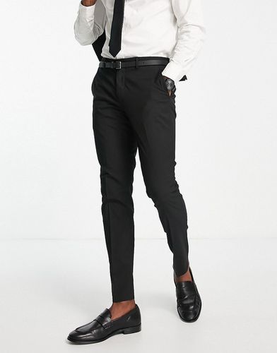 Pantaloni da abito slim elasticizzati neri - Selected Homme - Modalova