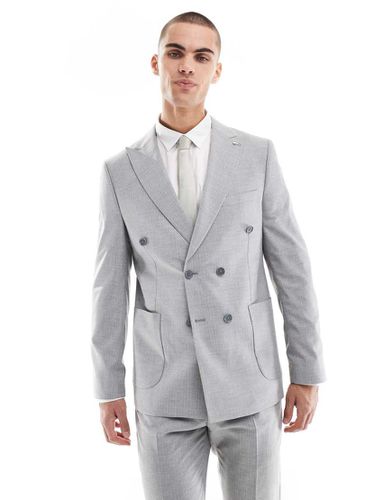 Blazer doppiopetto slim chiaro in coordinato - Shelby & Sons - Modalova