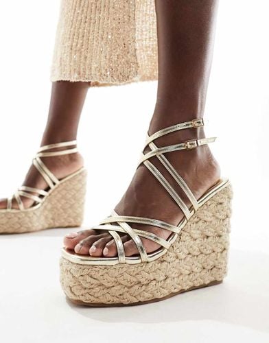 Simmi London - Akela - Espadrilles metallizzato con fascette - SIMMI Shoes - Modalova