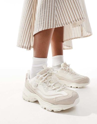 D'Lites - Sneakers in camoscio beige - Skechers - Modalova