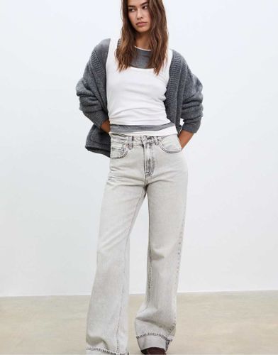 D92 - Jean droit ample - clair - Stradivarius - Modalova