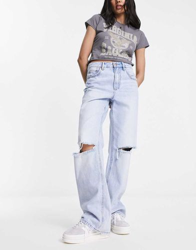 Dad jeans ampi medio con strappi stile anni '90 - Stradivarius - Modalova